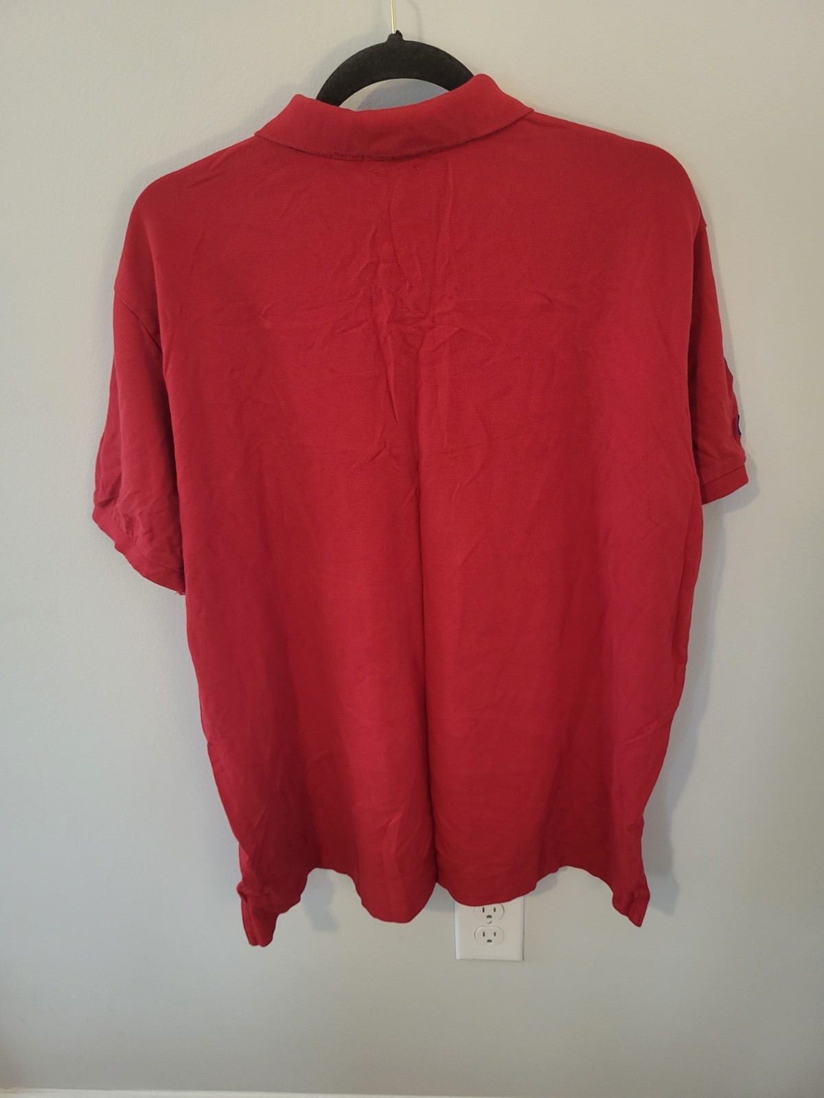 Polo Ralph Lauren Big Pony Polo Shirt Mens XXL Red Blue Custom Fit Rugby
