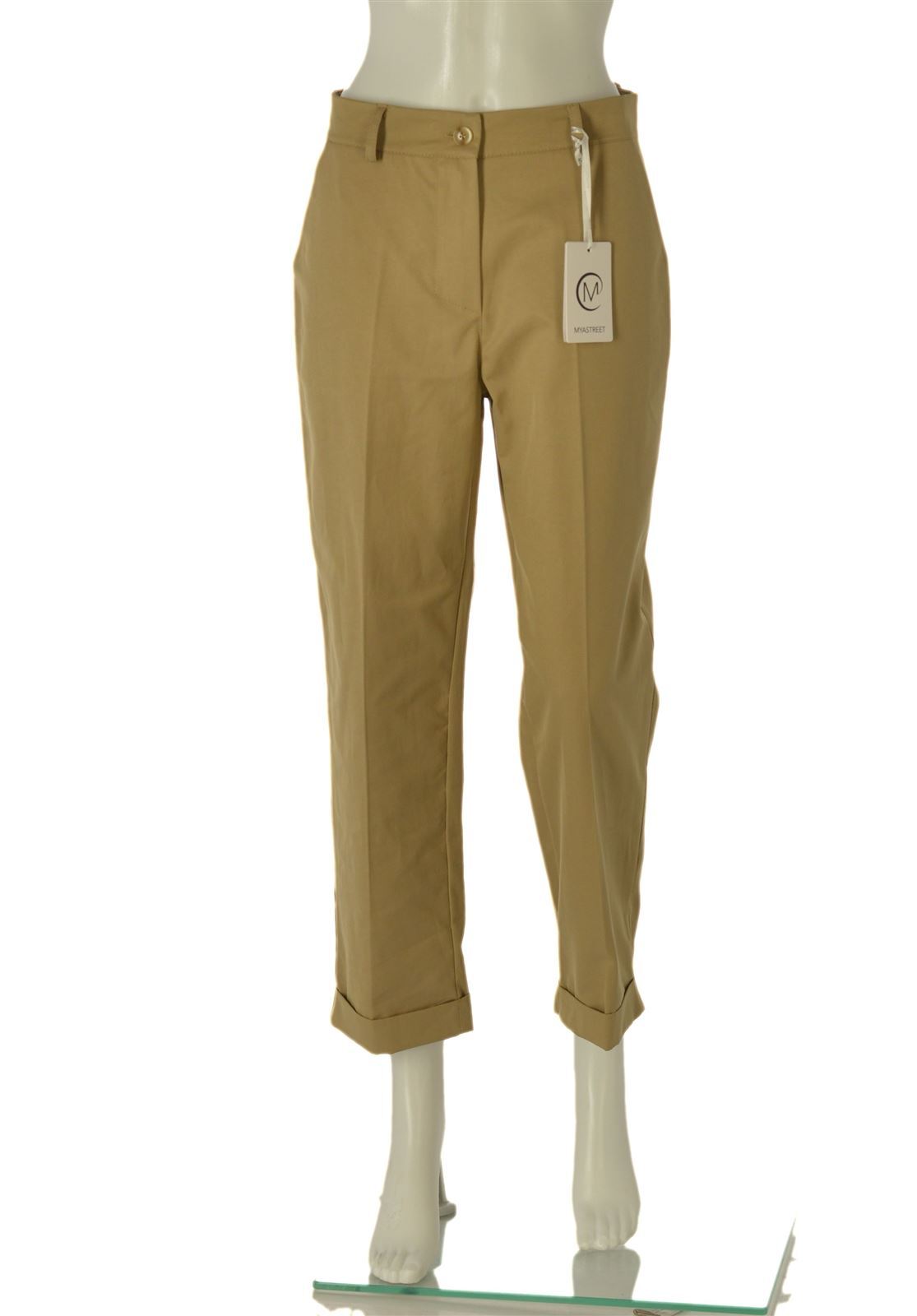 WOMEN GIRL PANTS BUTTON ZIPPER POCKETS BRAND MYASTREET ART. LU55605
