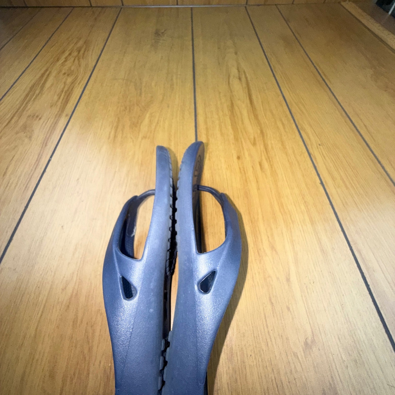 Crocs Kadee II Flip Flops Navy Blue Womens 10 Sandals 202492-410