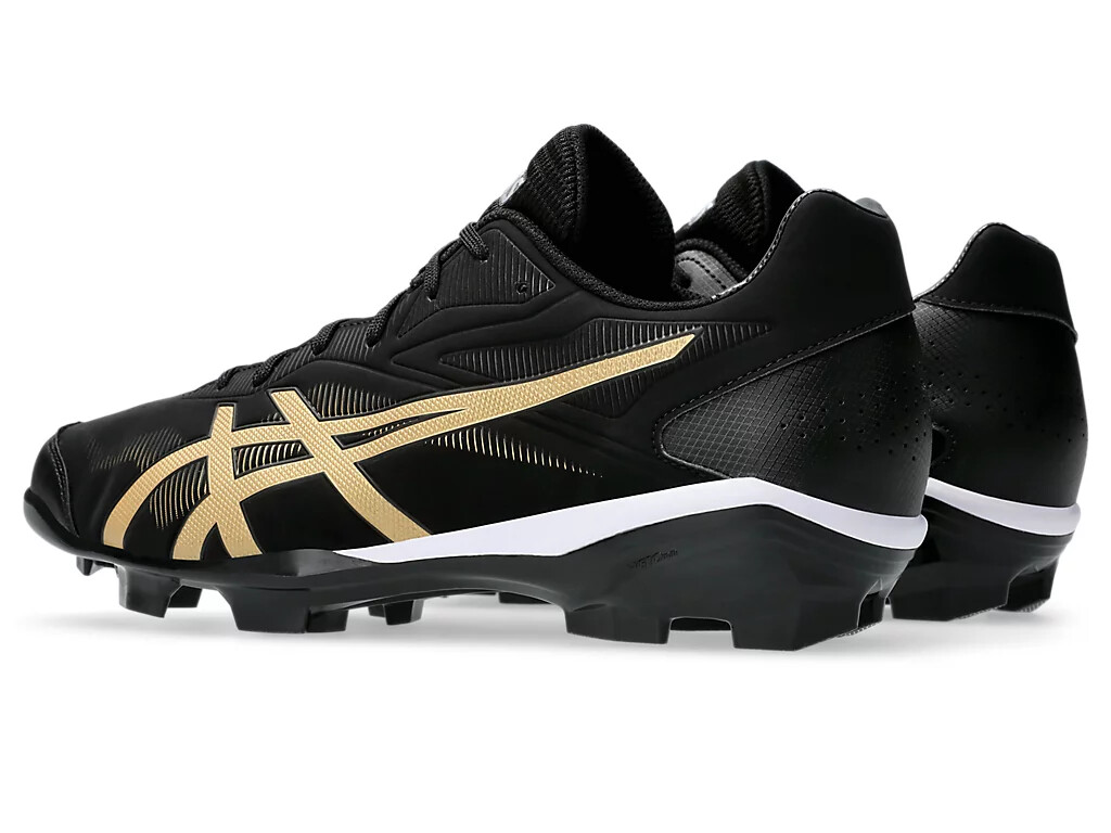 ASICS STAR SHINE 3 1123A033 003 Black Rich Gold Baseball Cleats