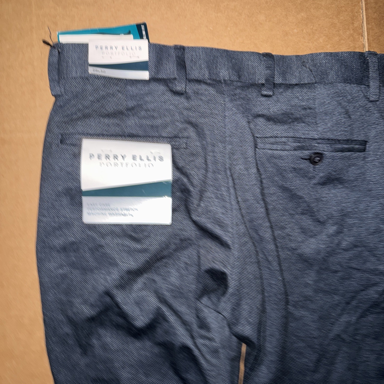 NWT Perry Ellis Portfolio Pants 29/30 dark sapphire MSRP $85 slim fit
