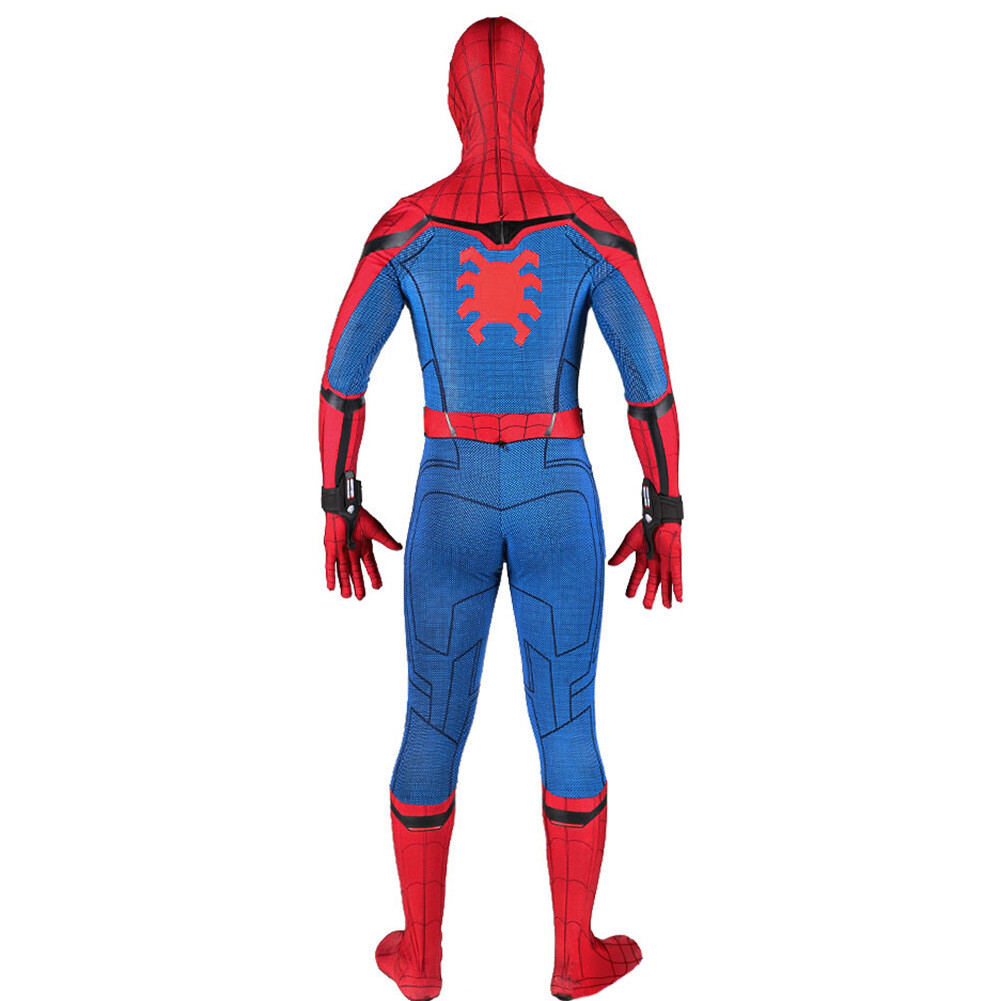 Spider-Man Homecoming Jumpsuit Spiderman Suit Cosplay Costume Halloween Adult