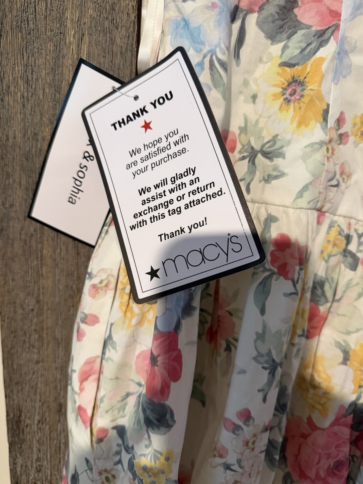Alex & Sophia Square Neck Floral Poplin Midi Dress 9/10 White Multi