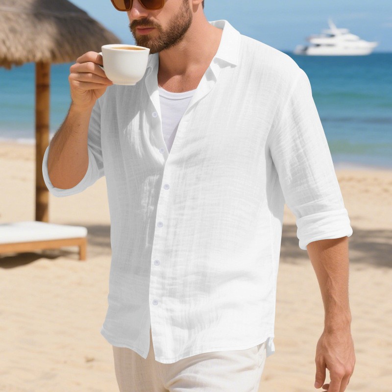 Casual Loose American Style Long Sleeve Shirt
