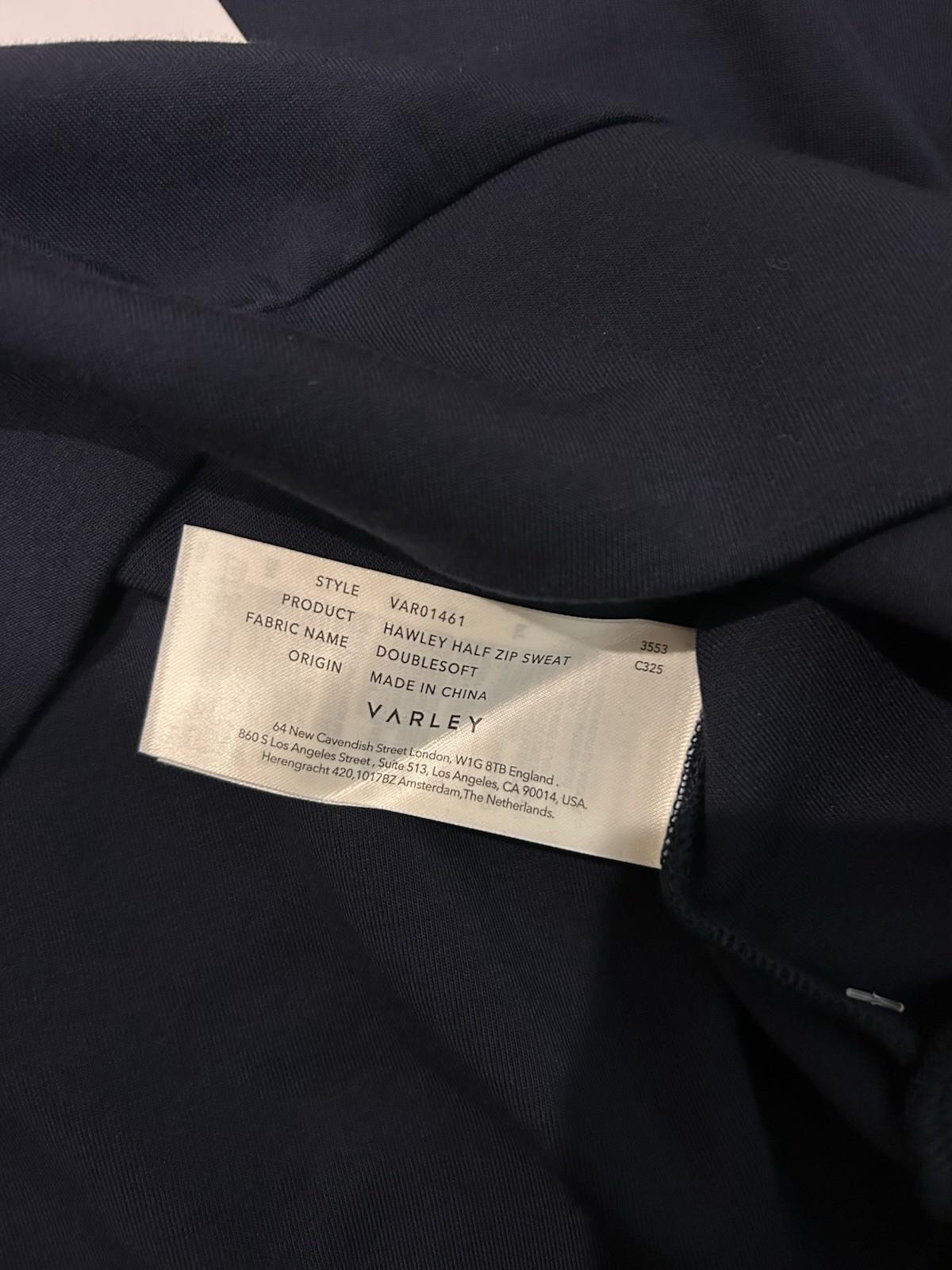 VARLEY Woman’s dark navy Hawley half zip Sweater/pullover, SZ XS, BNWT**