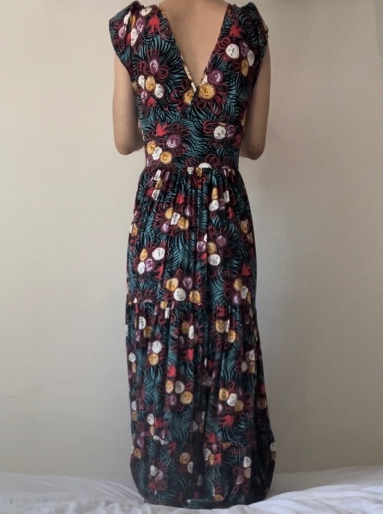ED2026 Trashy Diva Bianca Petal Long Dress Curious Corsage Size 0