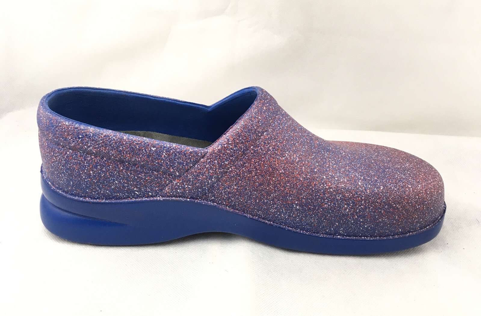 Klogs Womens Size 13 M Paint Splash Clogs Comfort Red Blue White Slip Resistant