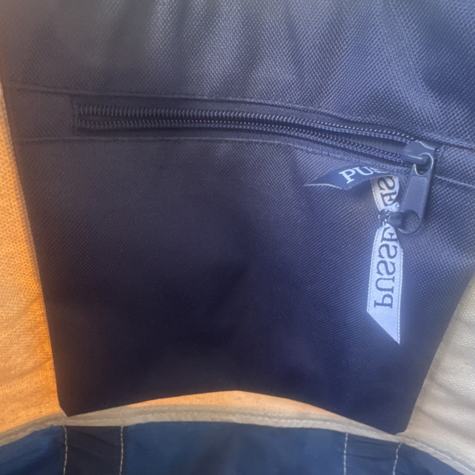 Pusser’s Logo Tote Bag Ivory/Navy