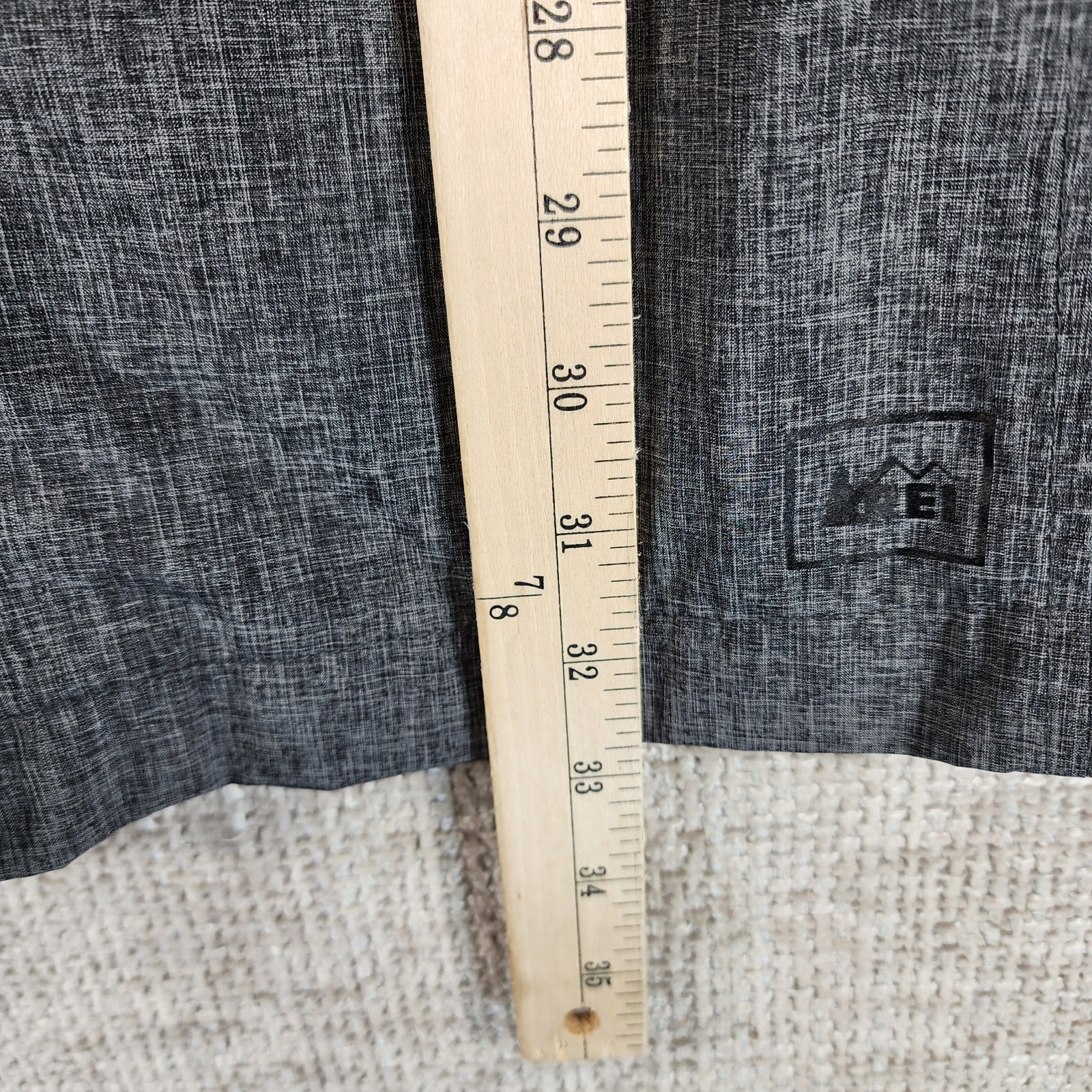 REI E1 Elements Detachable Hood Trench Coat Womens M Gray Rain Jacket Belted
