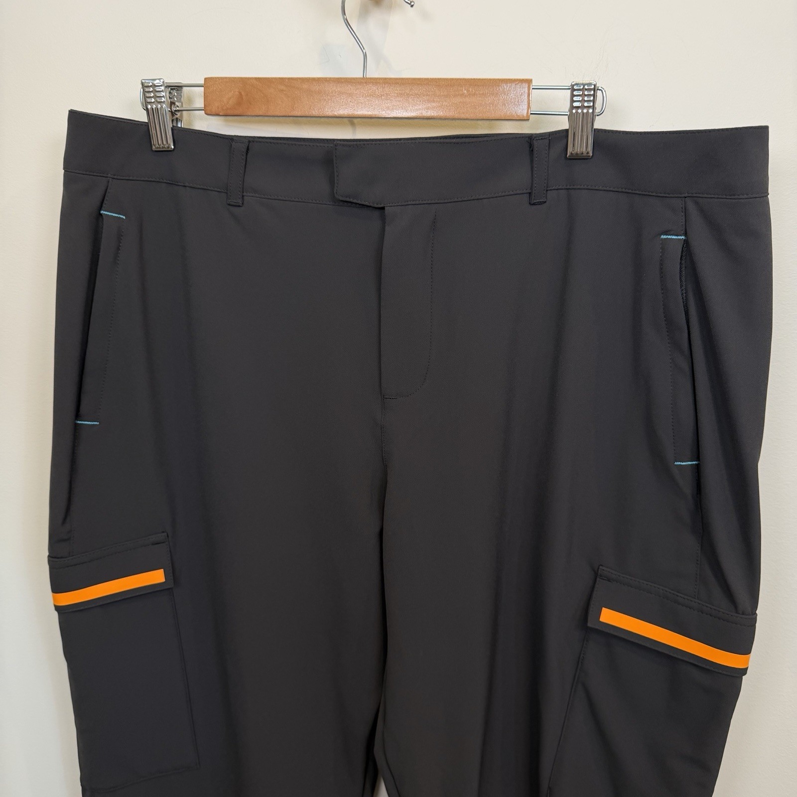 Castore McLaren Pants Mens 36×32 Gray Indy Racing Cargo Performance Lightweight