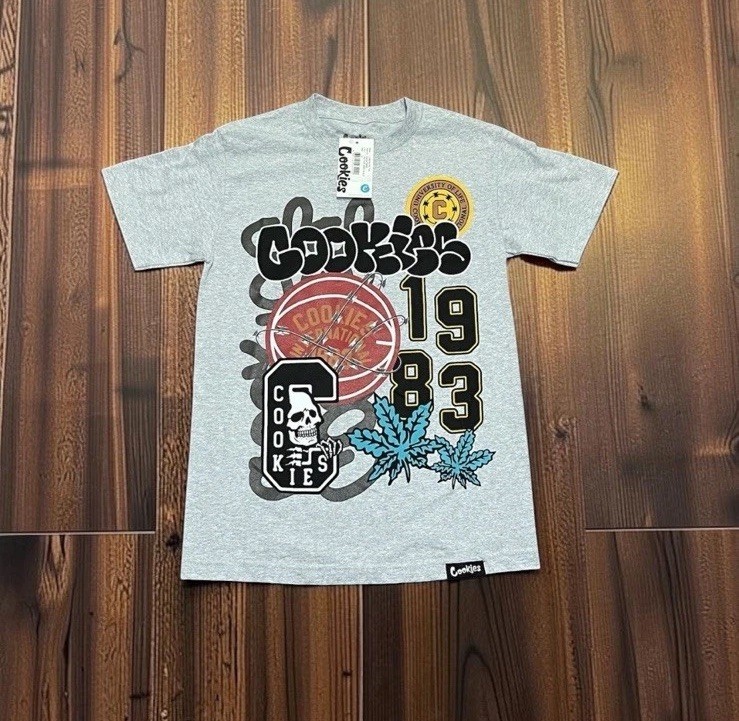 Y2K Cannabis Shirt Cookies SF Livewire Tee Men Sz Small Heather Grey NWT