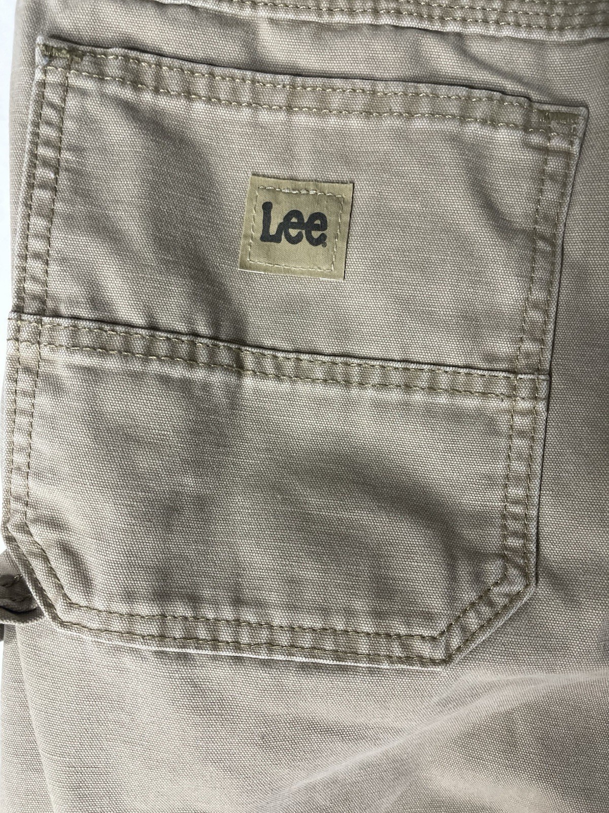 Lee Carpenter Workwear Loose Fit Pants Men’s Size 34×34 Beige Khaki