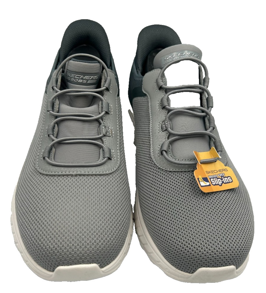 Skechers Men’s Slip-Ins Bobs Sport Squad Chaos Shoes Gray WIDE Size:10 90P