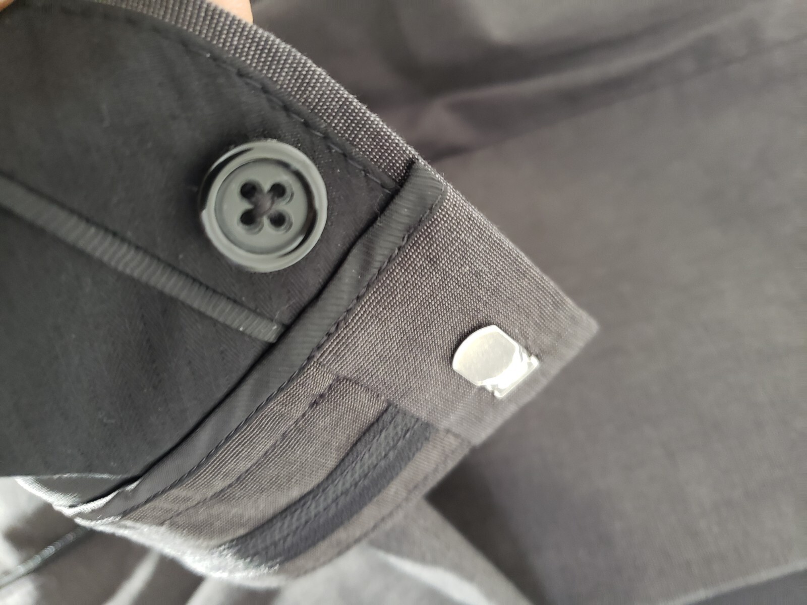 Men clothing Banana Republic suit size 38 2 piece cotton %2 elastane