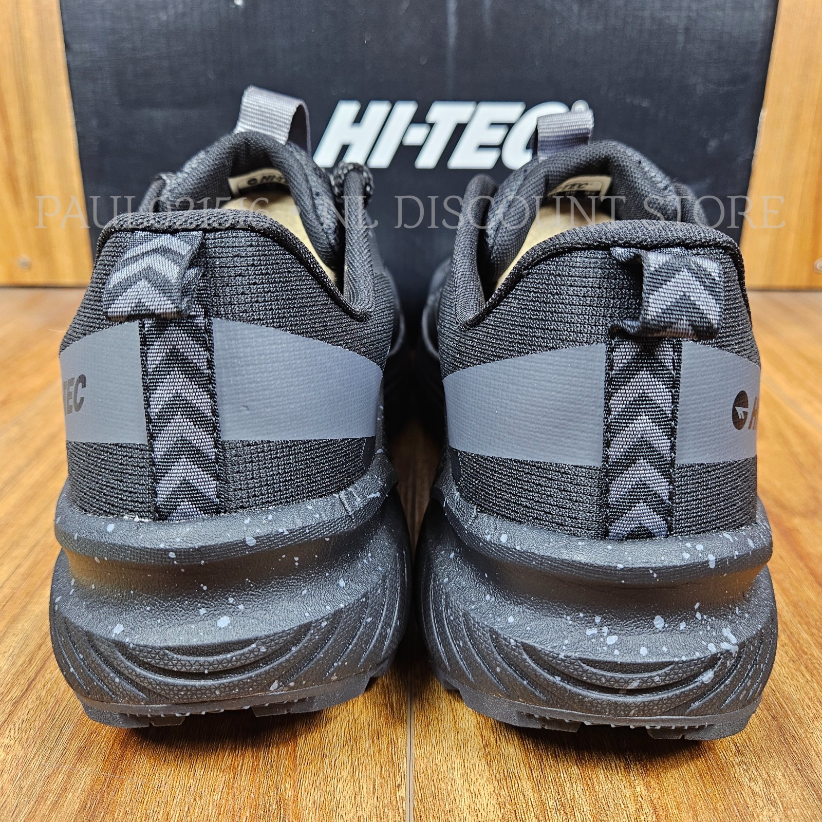 HI-TEC Men’s Breathable Trail Sneakers Lightweight Shoes ~ Black ~ Various Sizes