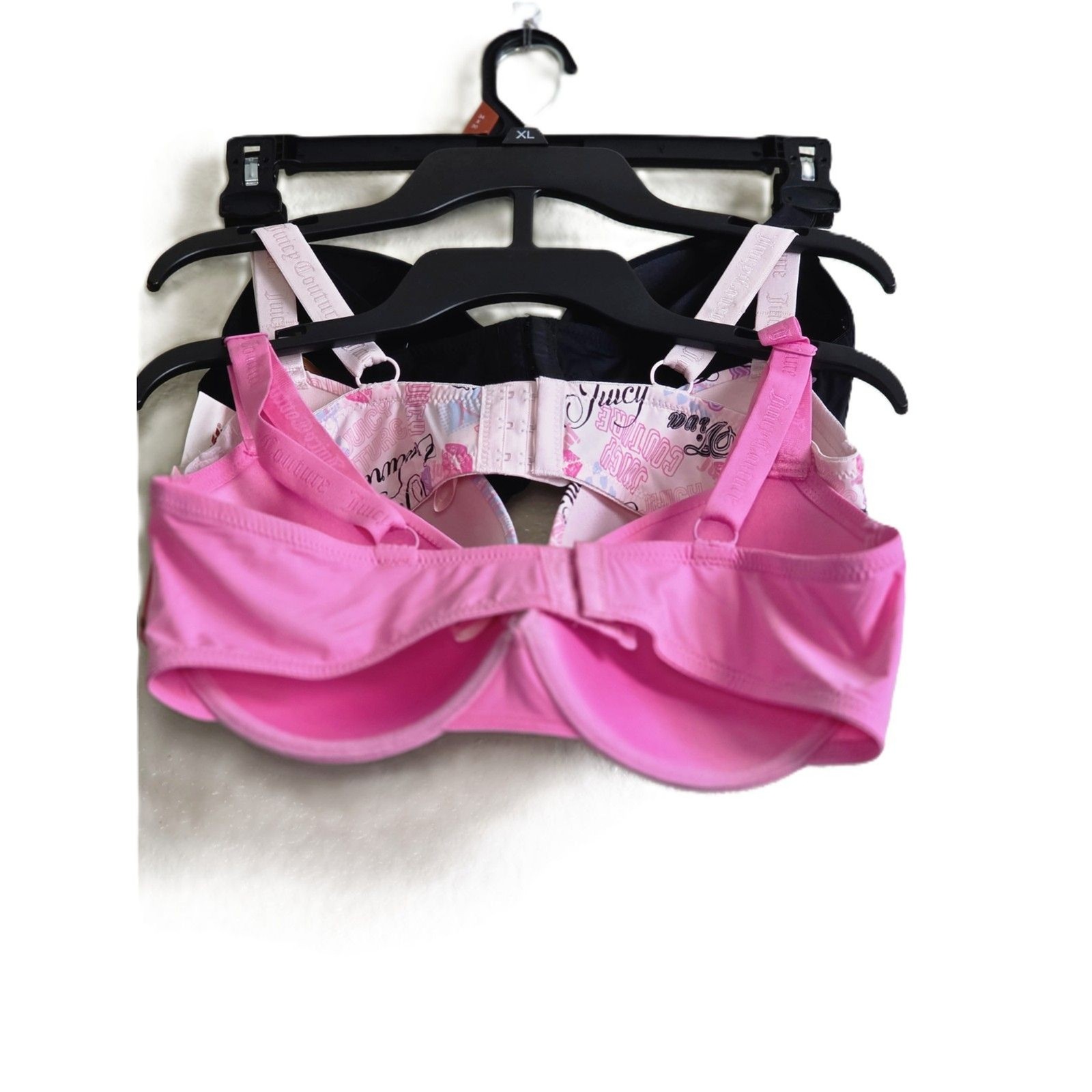 Juicy Couture 3-Pack Push-Up T-Shirt Bras NWT Size 40D