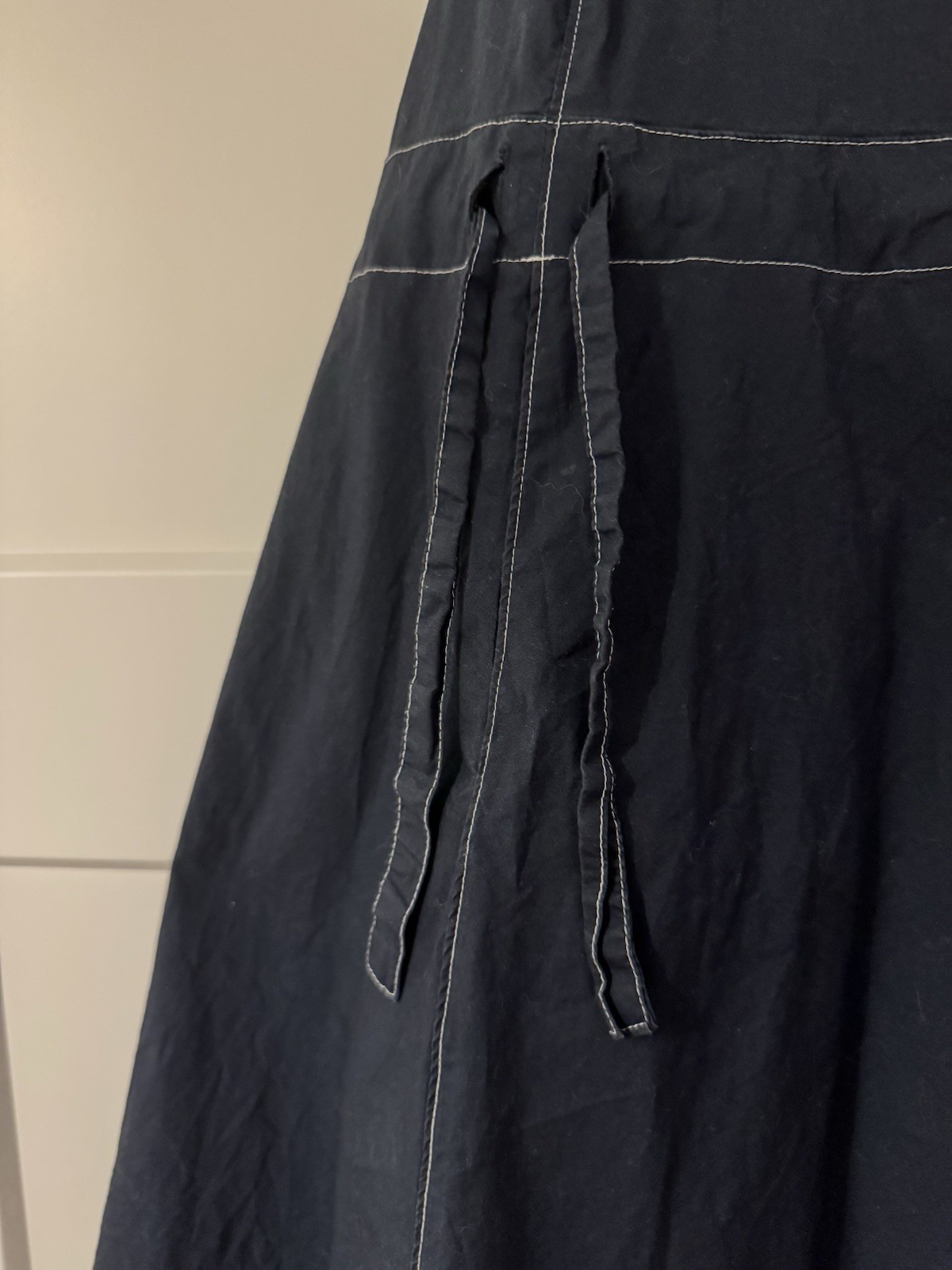 Simply Vera Vera Wang Sleeveless Collared Button-Front Shirt Dress Navy Small