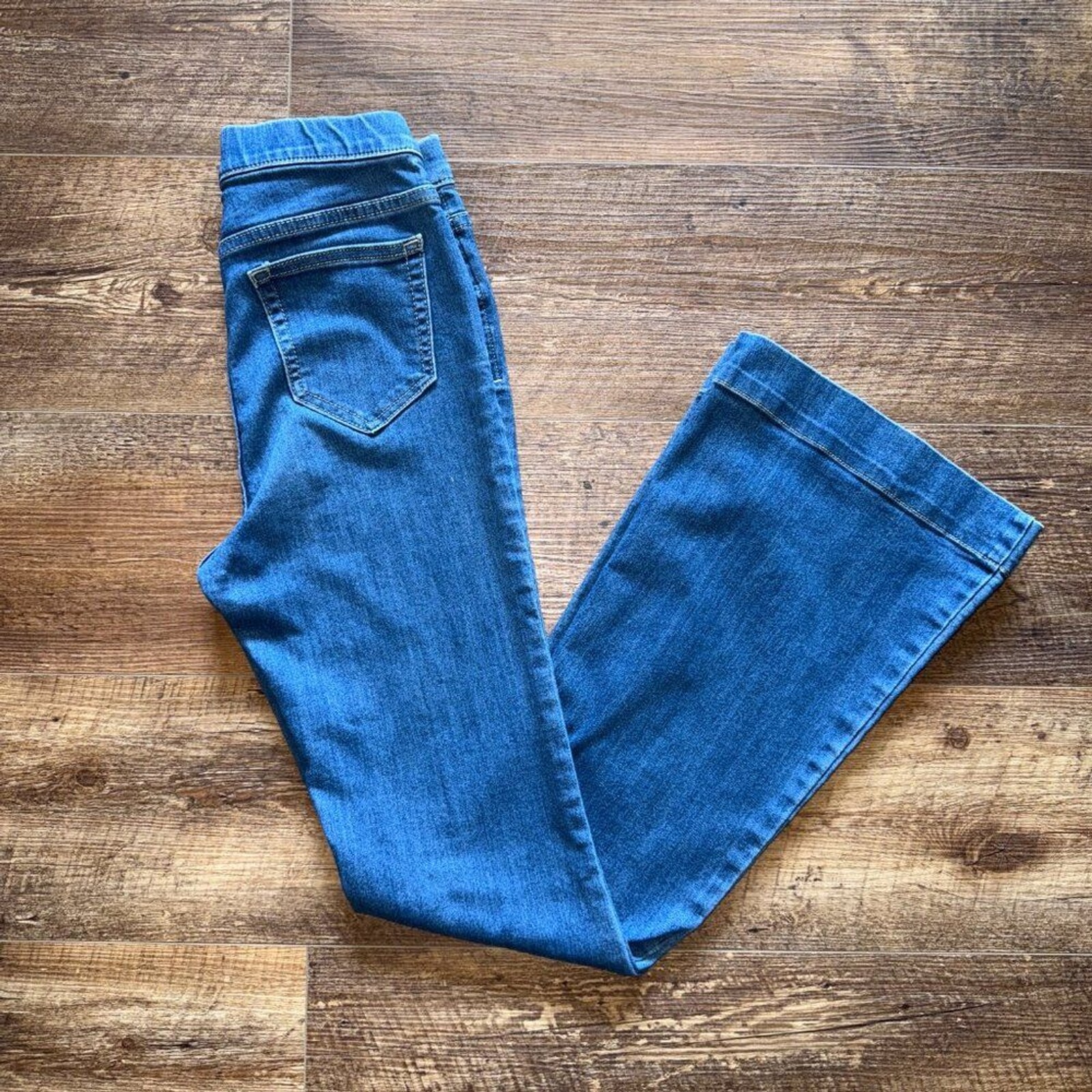 Cello Jeans Women’s Mid-Rise Flared Jegging Elasticized Waist-Band Size Small