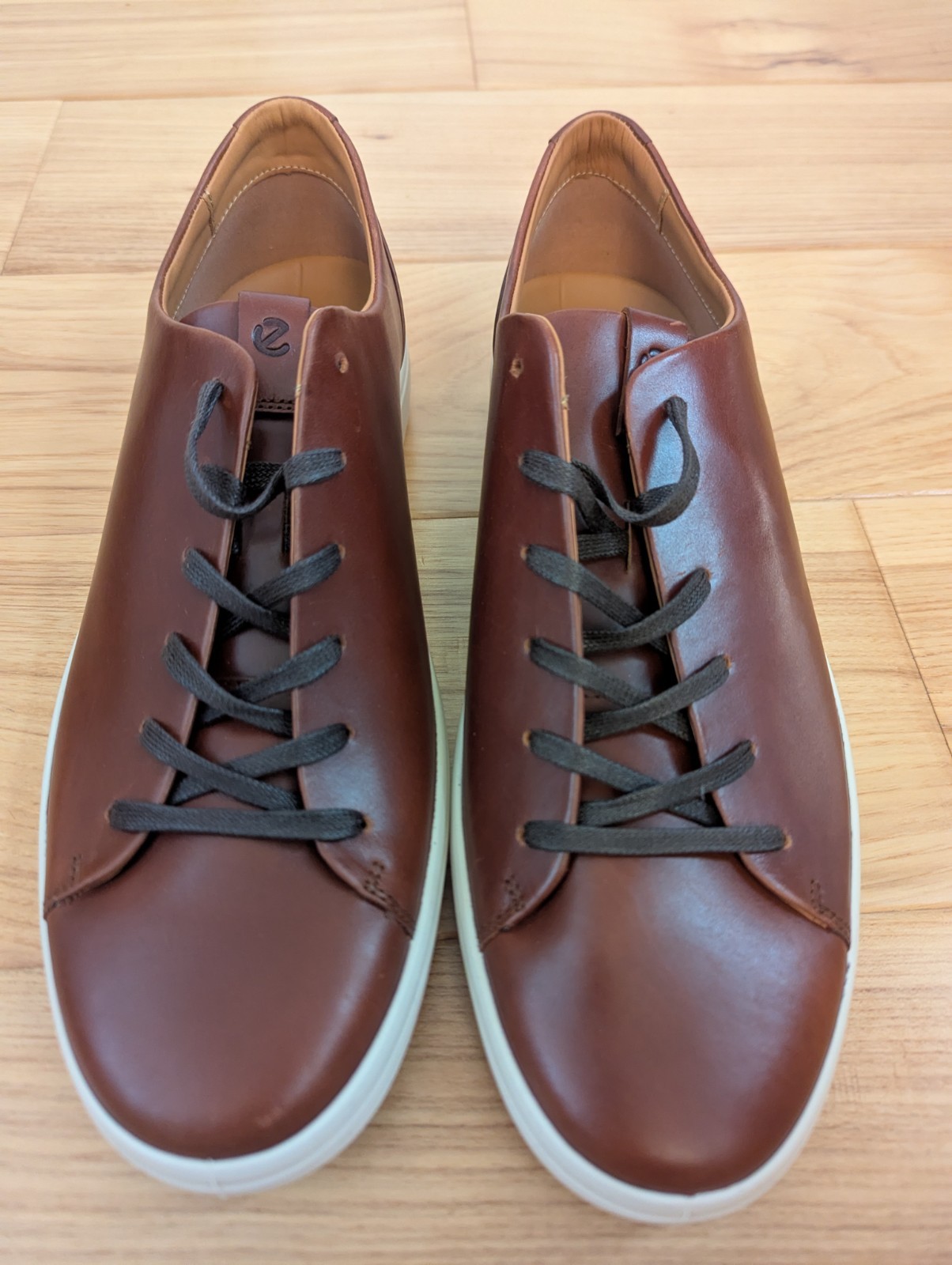 Men’s ECCO Soft 7 Premier Leather Sneaker – Cognac – New – US 14-14.5 (EU 48)