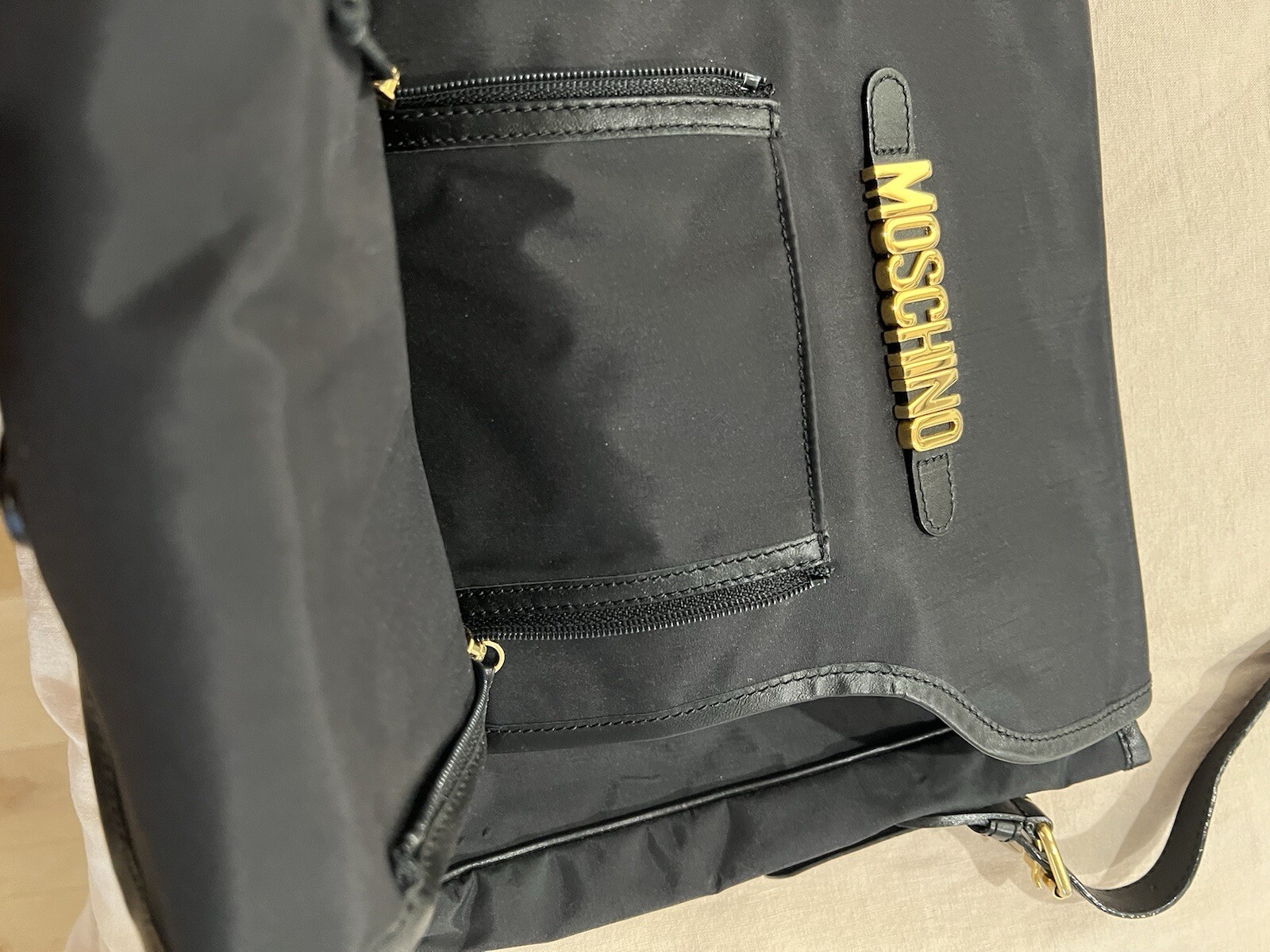 Vintage Moschino Redwall Black Bag