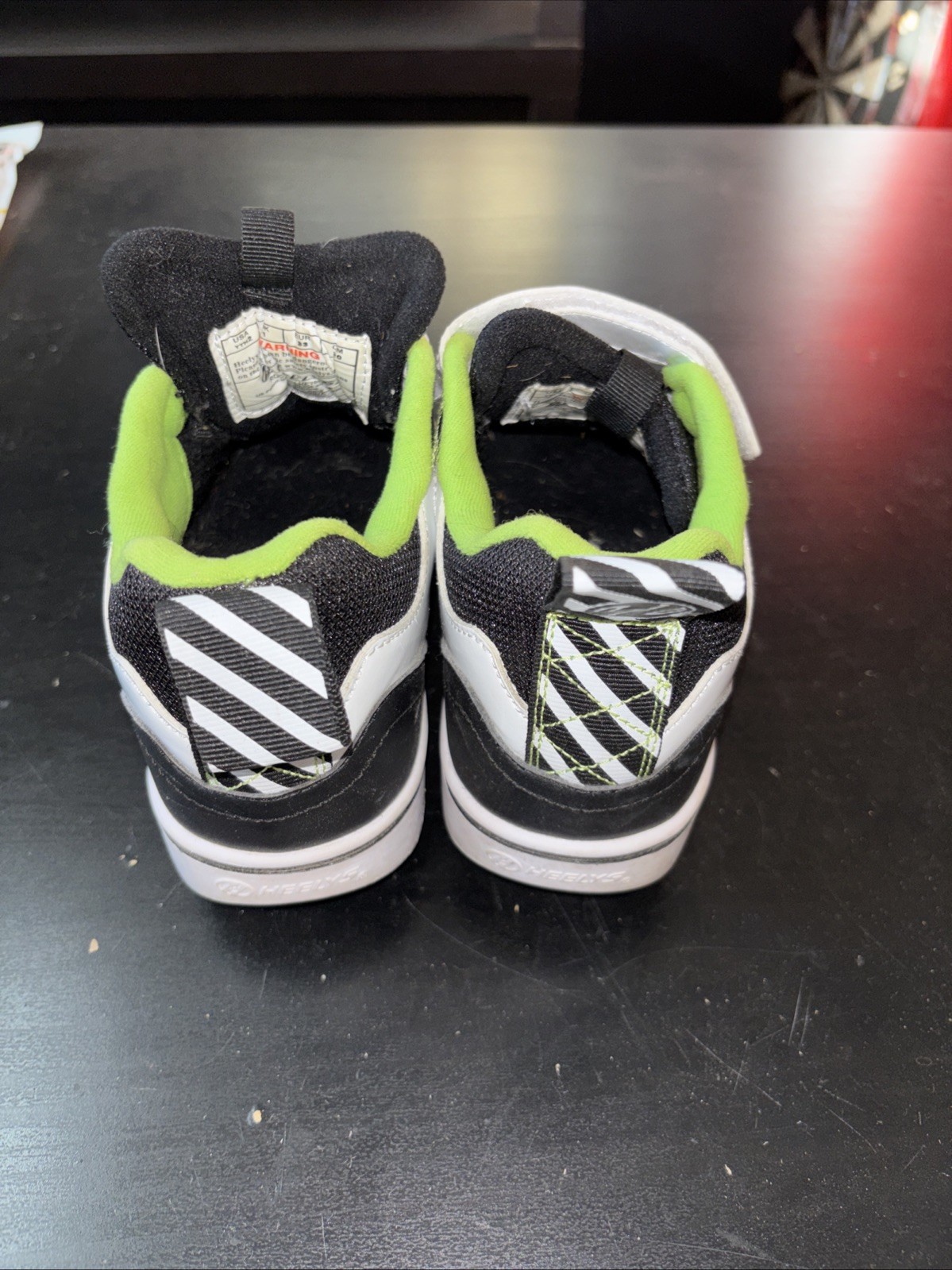 Heelys Kids’ Rocket x2 Shoes Black/White/Charcoal/Neon Green – HE100848K-BKWCNG,