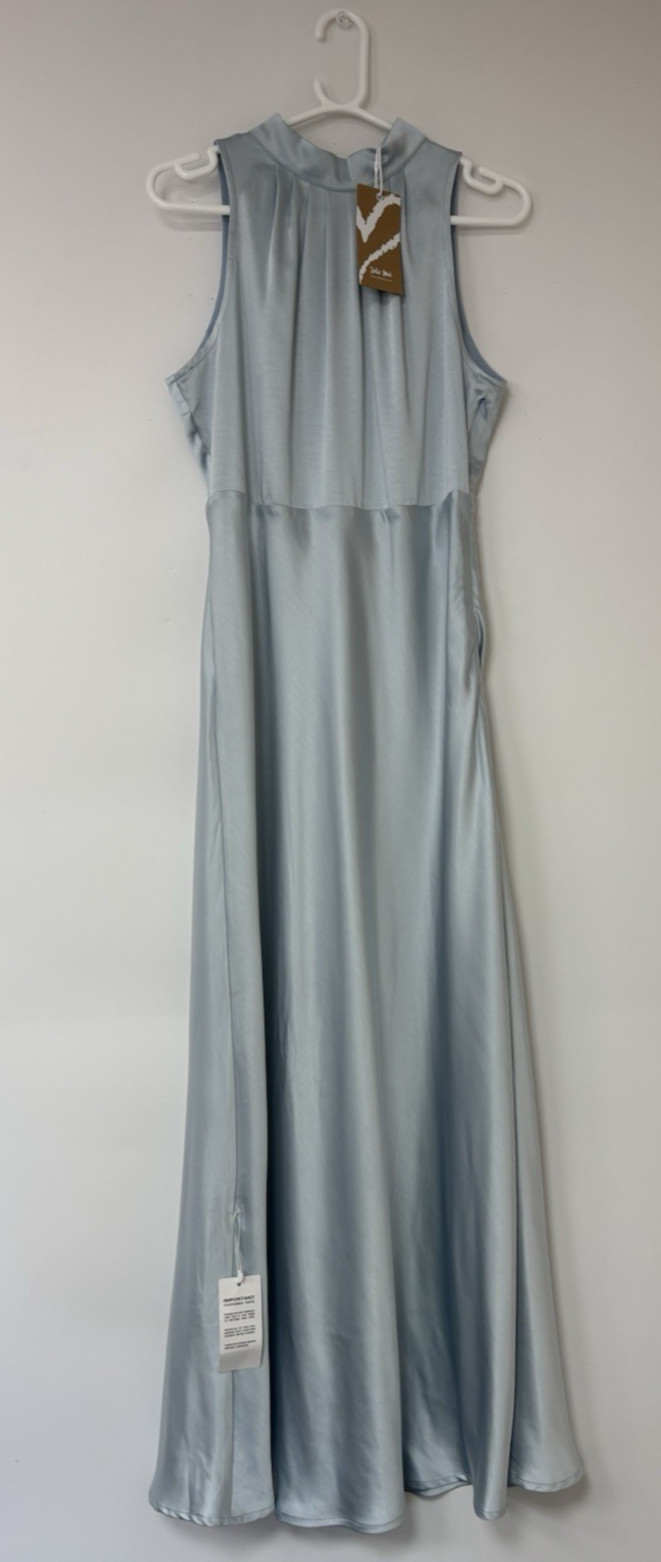 Women’s Jolie Moi Halter Neck Maxi Dress Blue Size 12 Item STG-6083