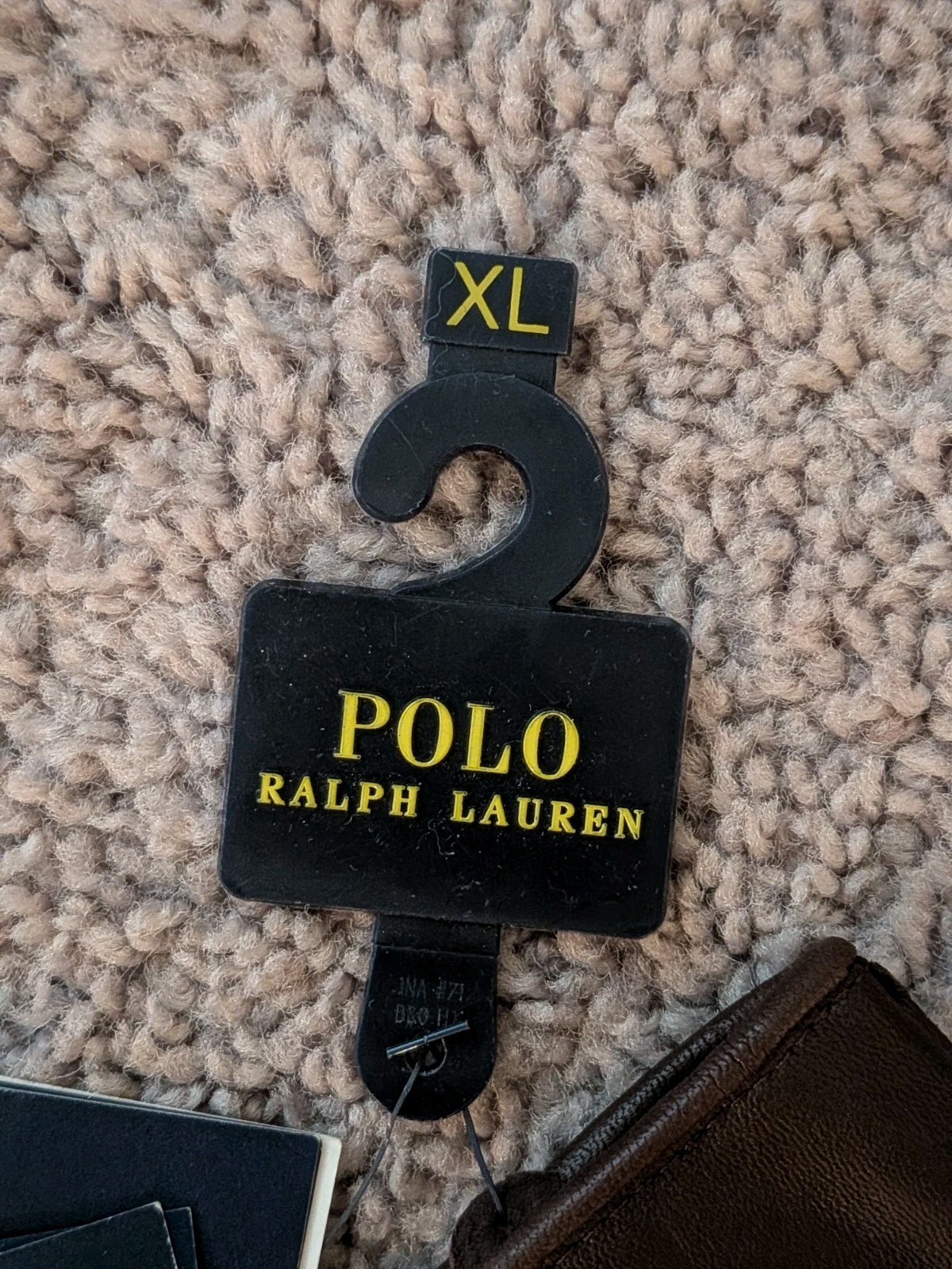 NWT Polo Ralph Lauren Touchscreen Brown Leather Gloves Mens XL Sheepskin Nappa