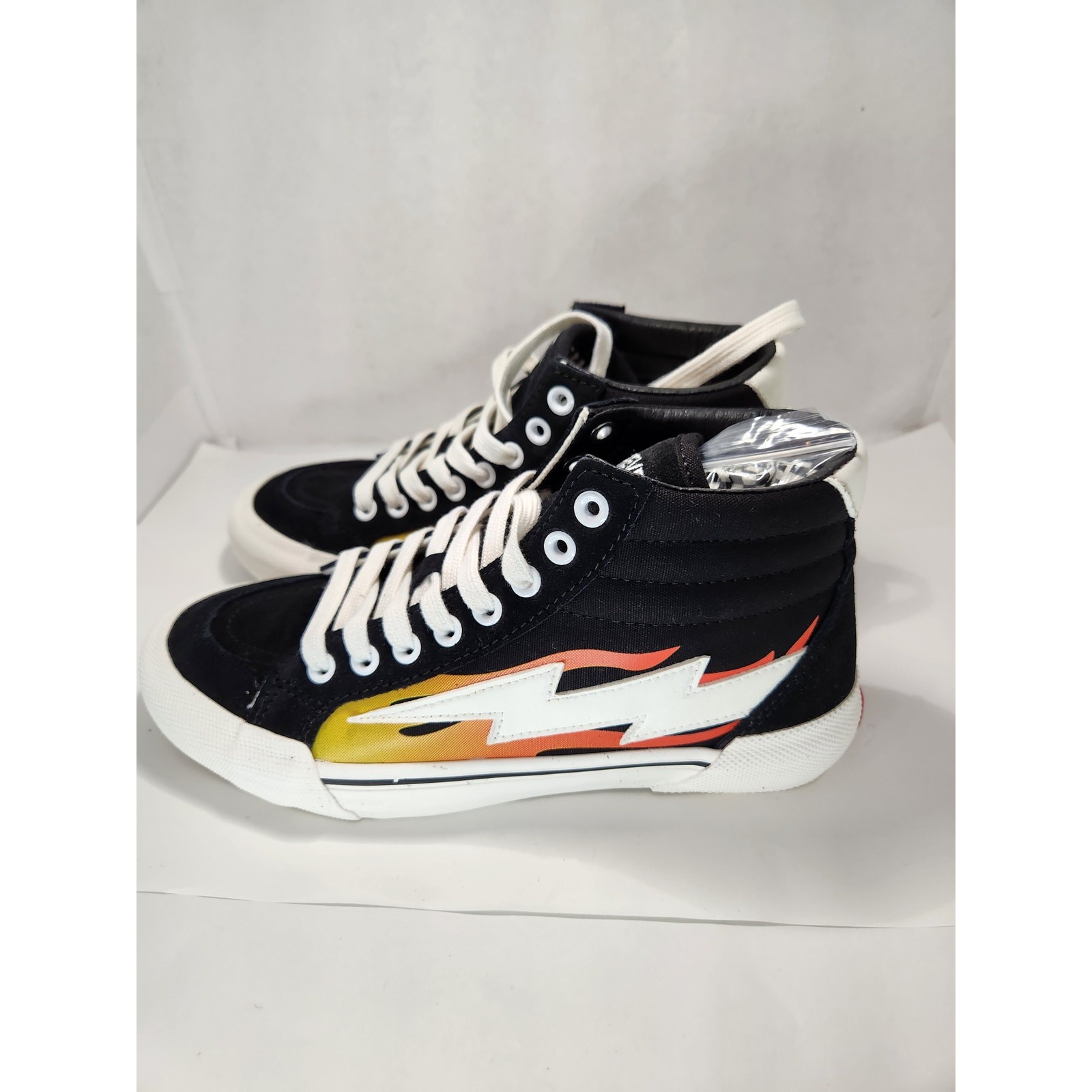 Revenge X Storm Vol. 2 Black Flame Sneakers – Size 5 Limited Edition Streetwear