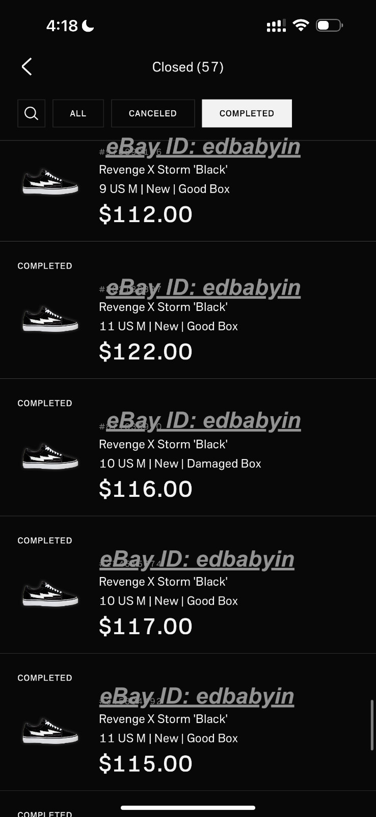 100% Authentic Revenge x Storm Vans Original Classic Rag Blue Multiple Sizes