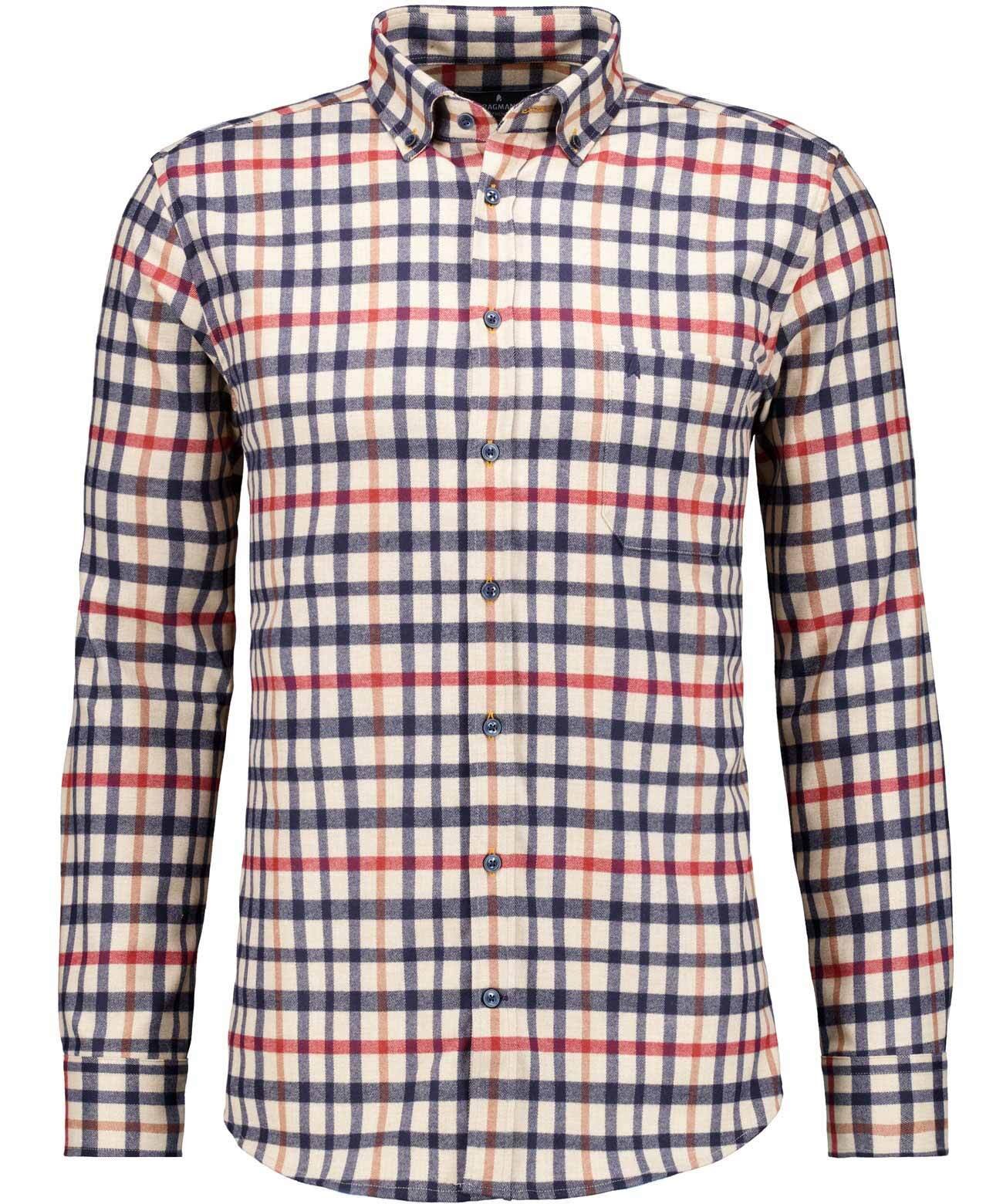 RAGMAN Men’s Check Shirt Ceramica NEW