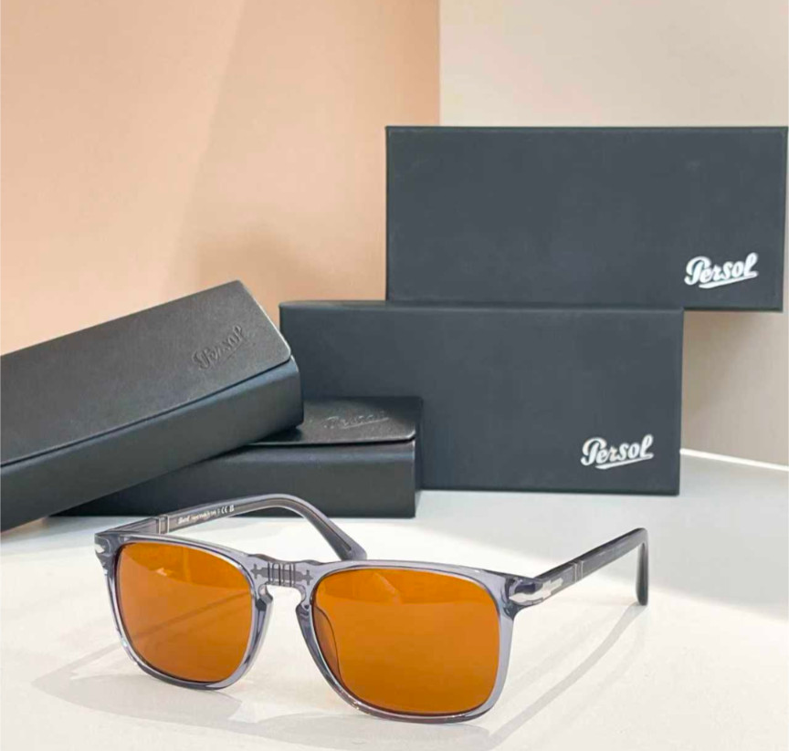 Persol Sunglasses PO3059S Gray/Orange 54-18-145mm With Case New