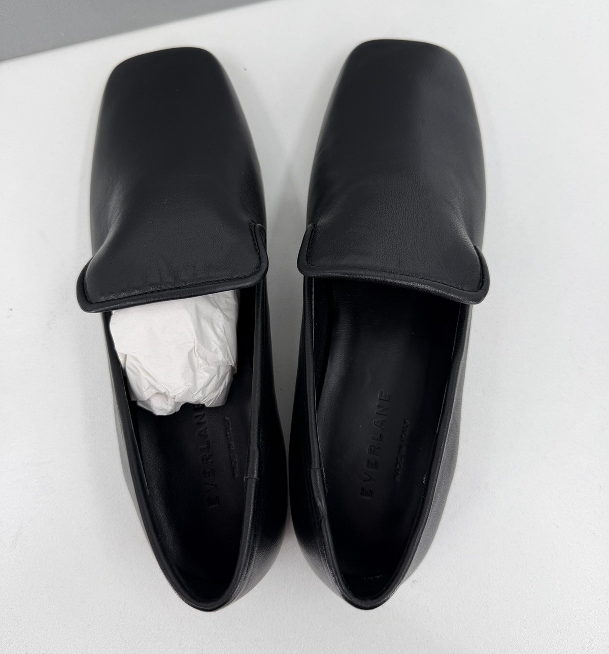 Everlane Italian Leather Day Loafer in BLACK size 8 Women’s Slip-on Flat