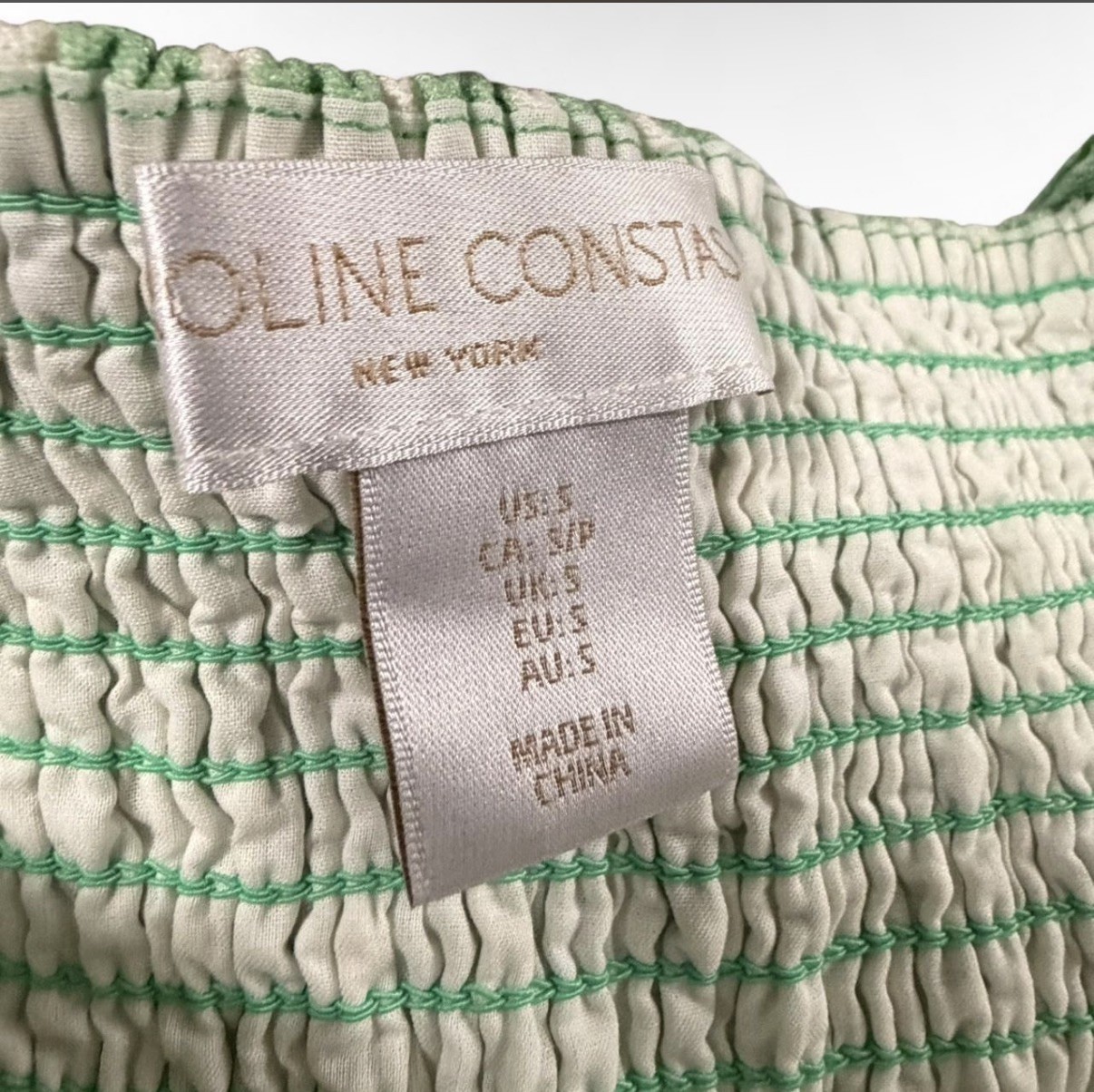 Caroline Constas Linen Blend Spaghetti Strap Fruits Print 53″Long Dress sz S