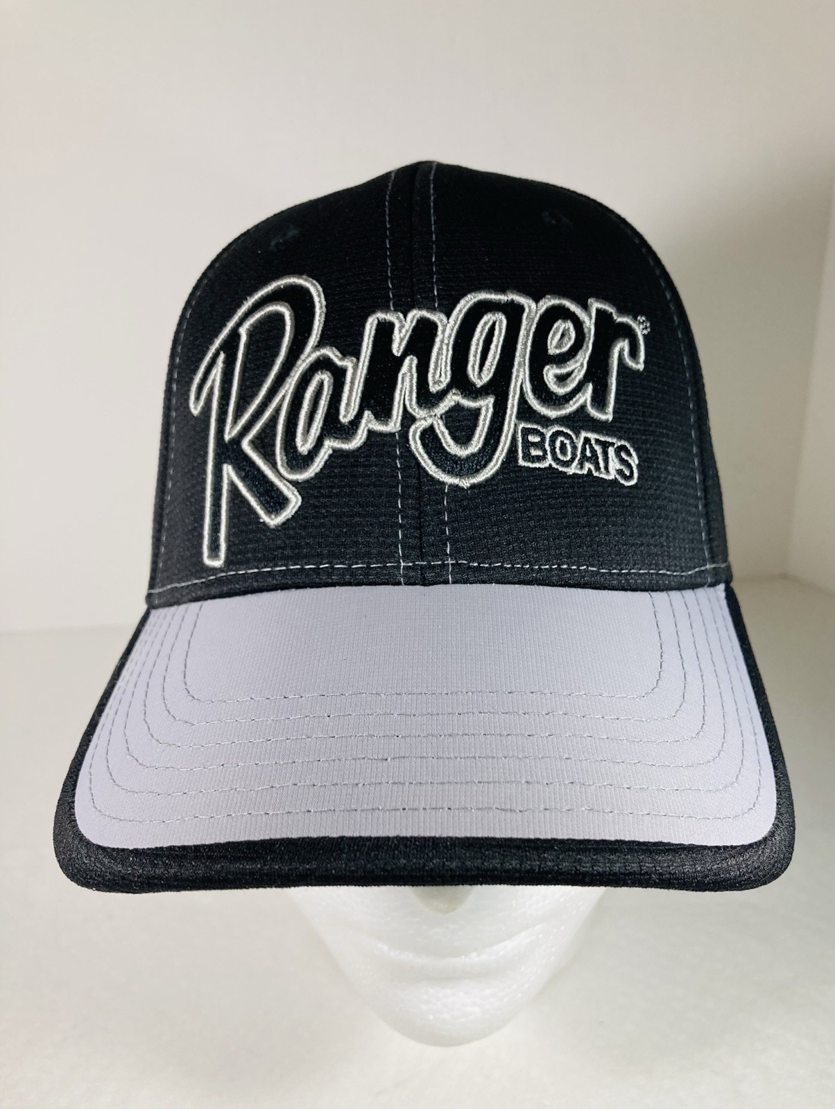 Ranger Boats Baseball Cap Unisex Black OS Flexfit Curved Brim Embroidered Logo
