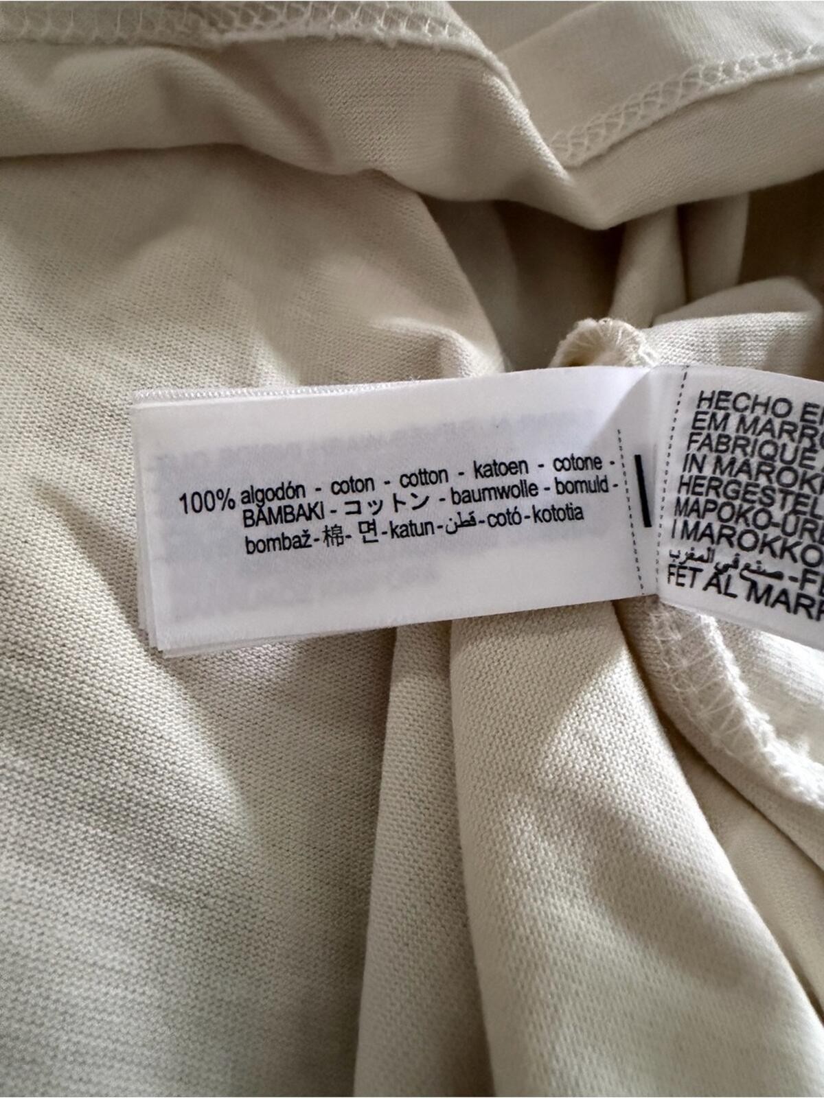 Zara Cream midnight graphic print short sleeved t-shirt NWOT L