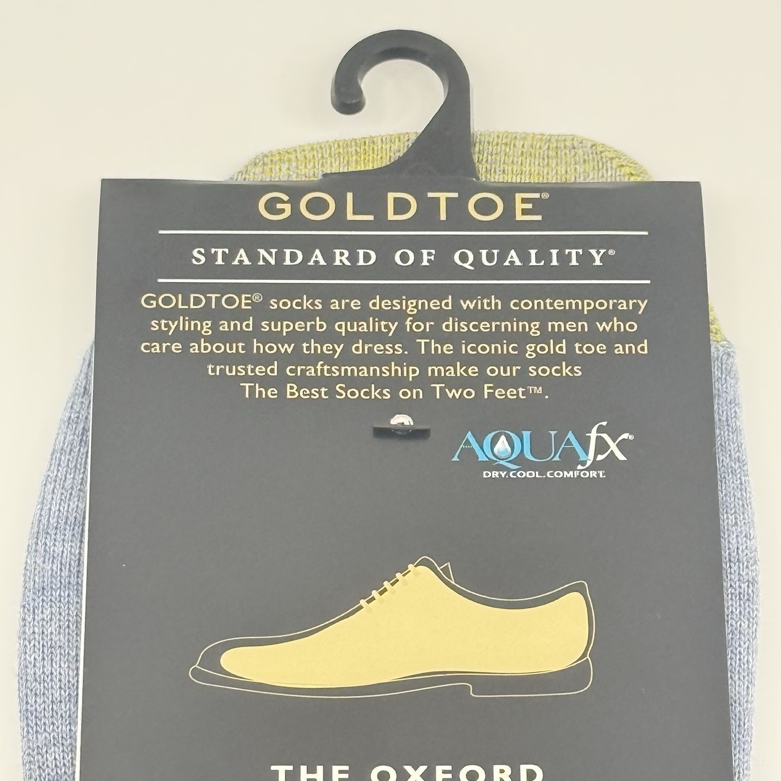Gold Toe Oxford No Show Socks Fish Pattern Blue Mens 10.5-13 NWT