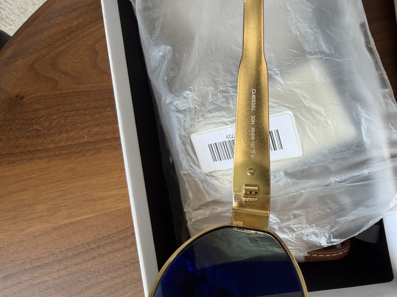 CELINE TRIOMPHE METAL 01 SUNGLASSES IN METAL