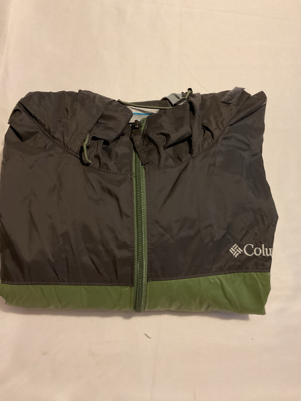 Columbia Men’s Full Zip Hooded Colorblock Windbreaker Jacket Logo XXL