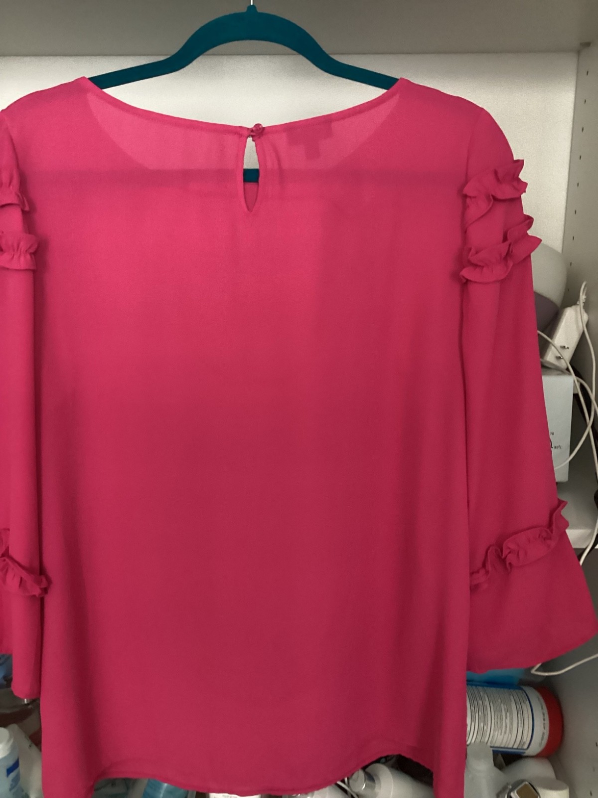 Ladies Pink Blouse from Talbots. Size PL