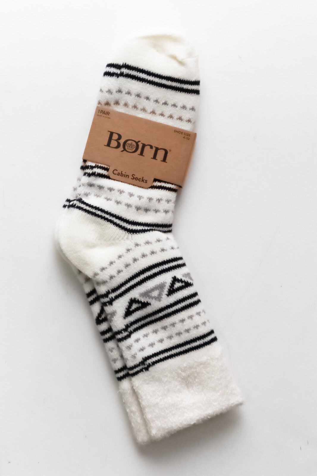 Born Cabin Socks for Women White Black Gray Cozy Soft Size 4-10 New