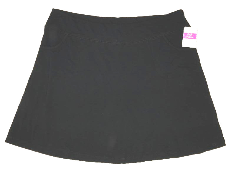Fresh Produce medium black $65 stretch knit City skort skirt nwt new m