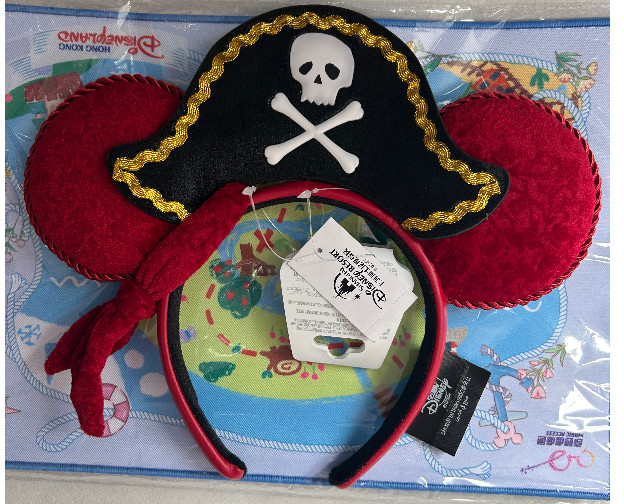 Authentic Shanghai Disney pirates of the caribbean Minnie mouse ears Headband