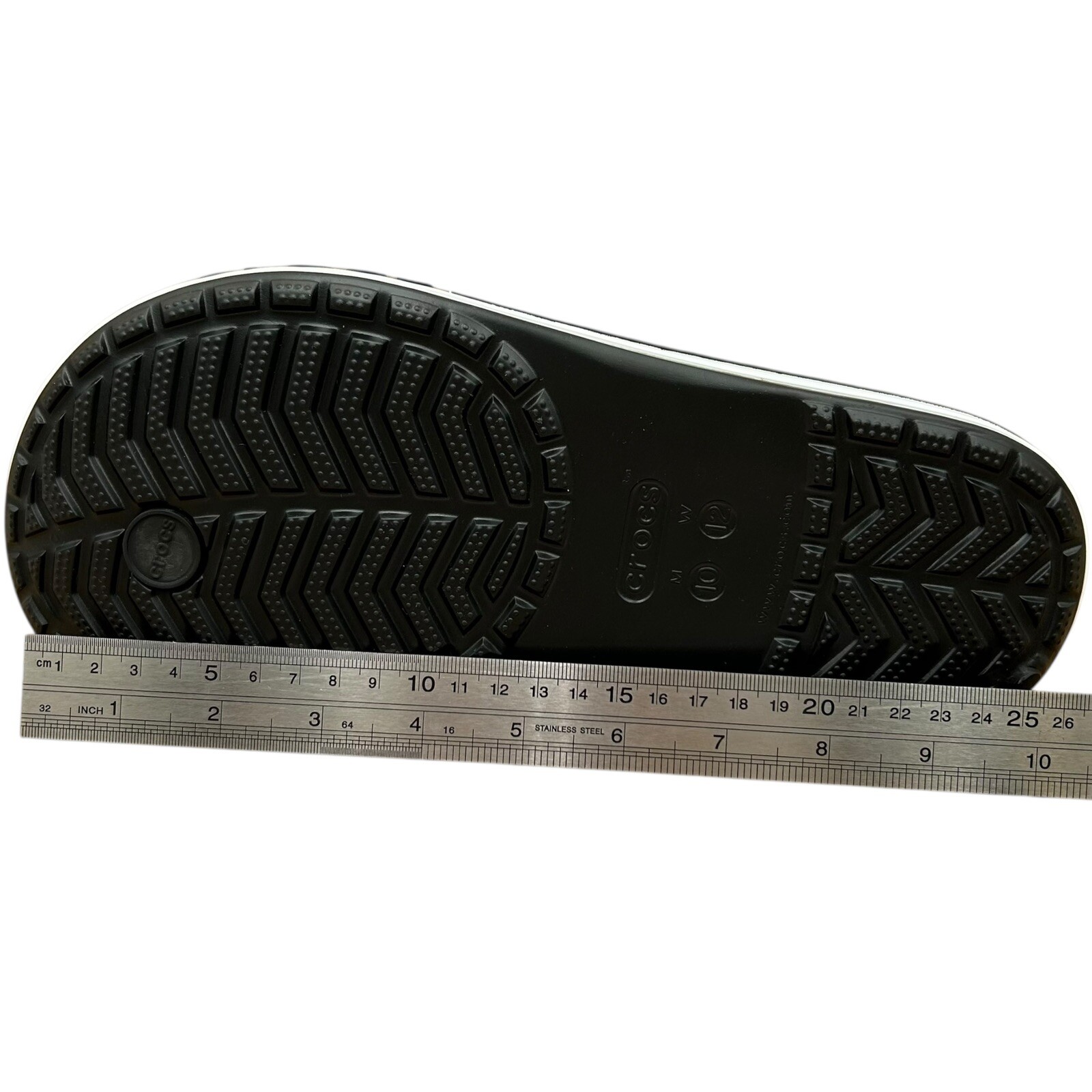 Crocs Mens Bayaband Flip Flop Sandal Size 10-11 Black Water Friendly Lightweight