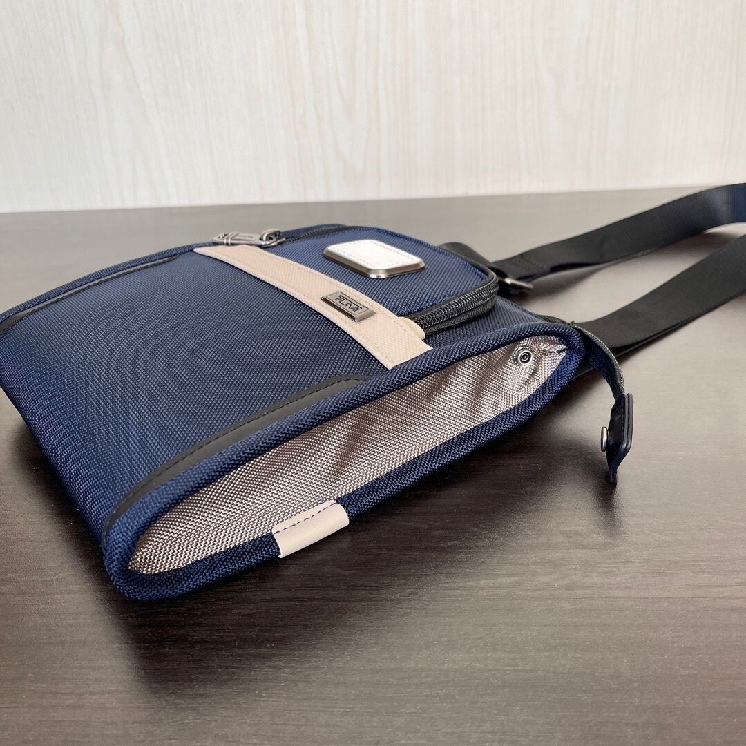 TUMI 2203110 Navy Blue Alpha 3 Pocket Bag Small Shoulder Bag