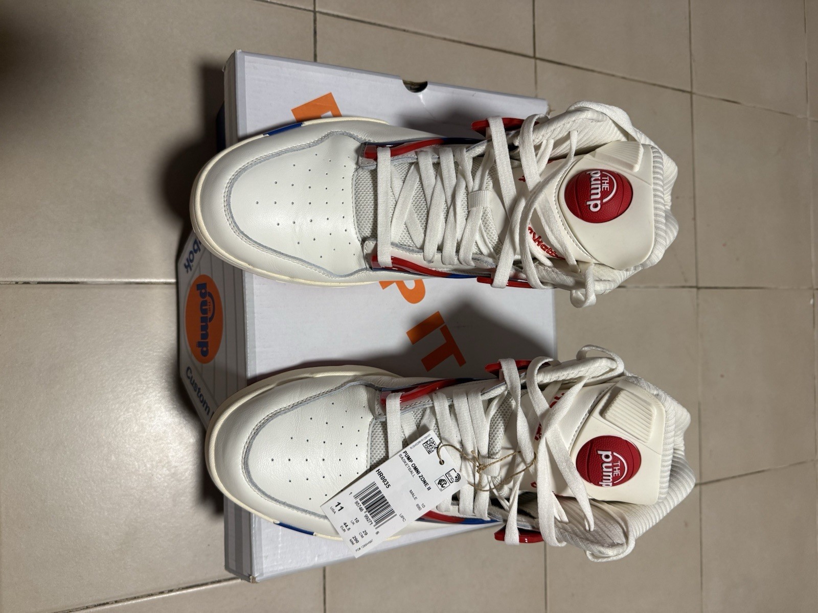 Reebok Pump Omni Zone 2 Chalk Vector Blue