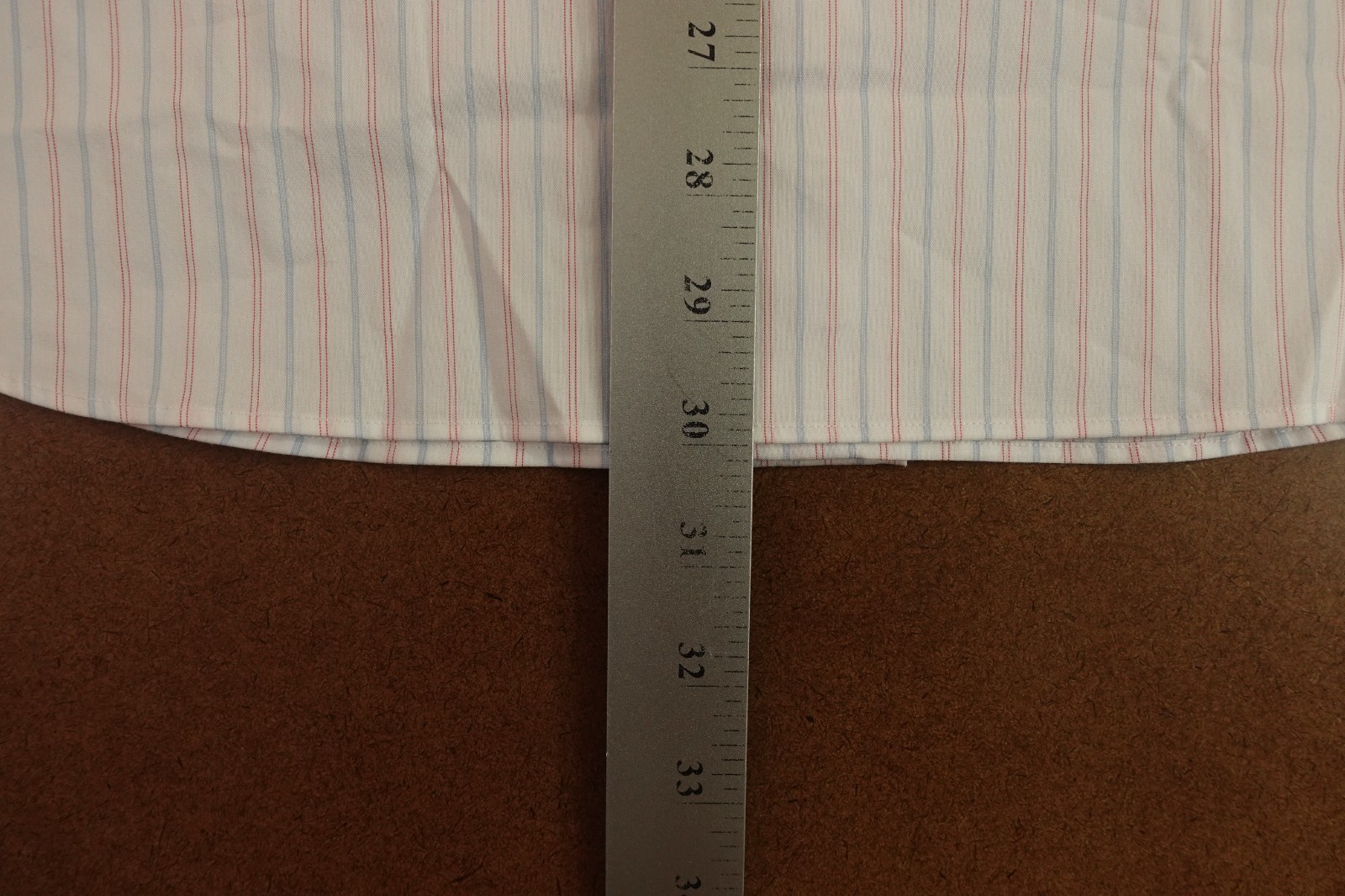 Nautica Mens Large Bright White Striped Slim Fit Long Sleeve Button-Up Shirt NWT