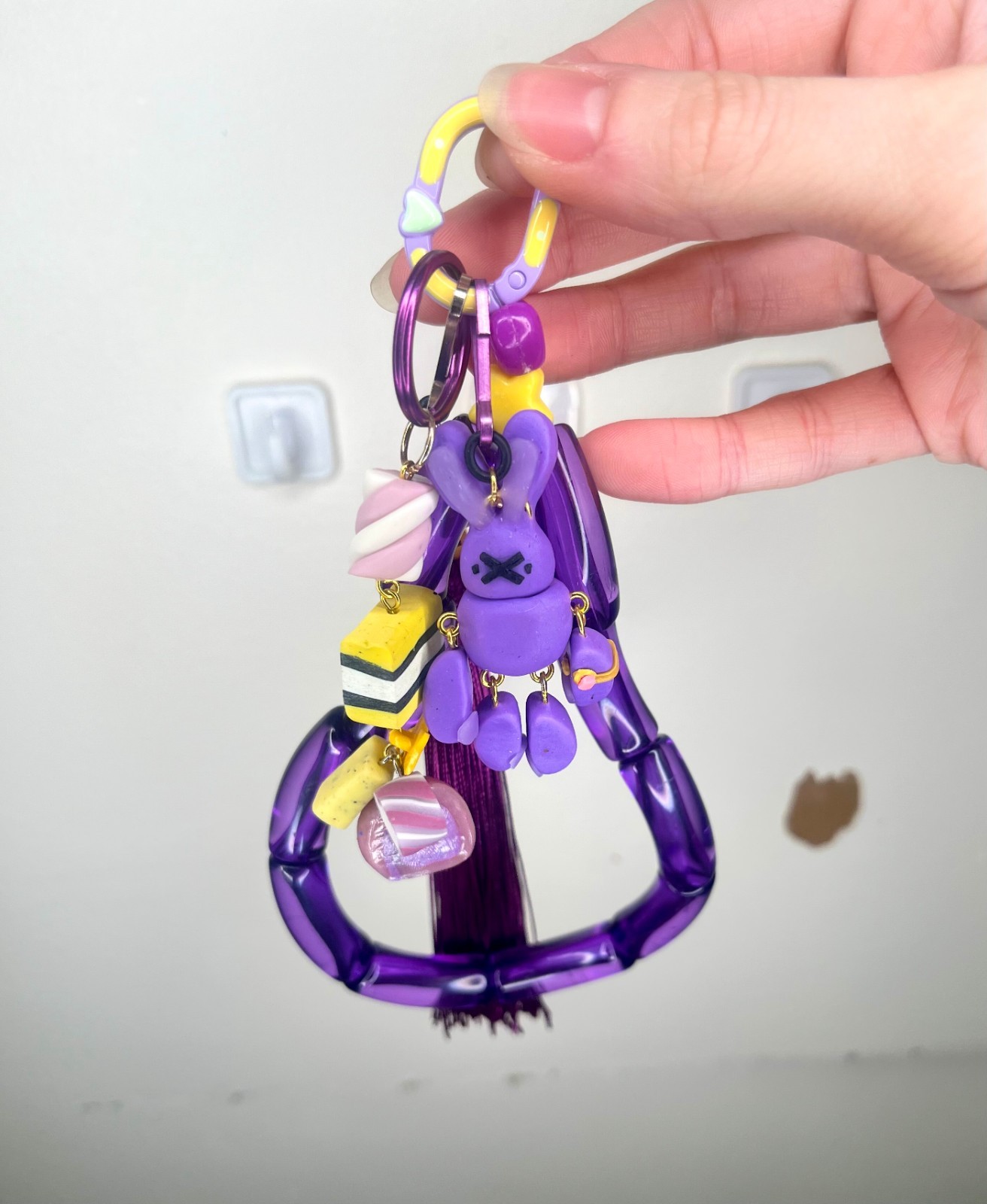 Meep’s Handmade Bunny Keychain Charm Lanyard – Women’s/Girl’s Accessories