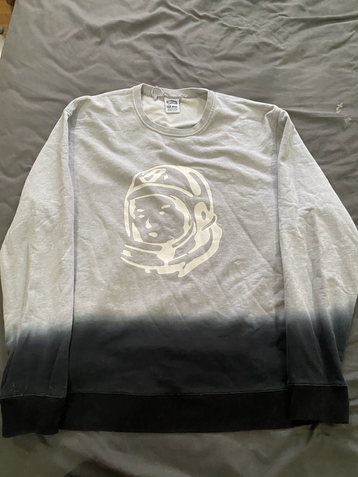 Billionaire Boys Club dip dye crew neck sweater size XXXL grey/blue