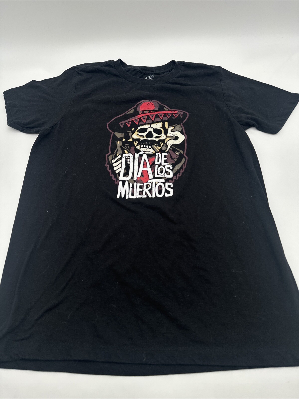 Moon Shine Spirit Dia De Los Muertos T-Shirt Men Medium Black ..#16117