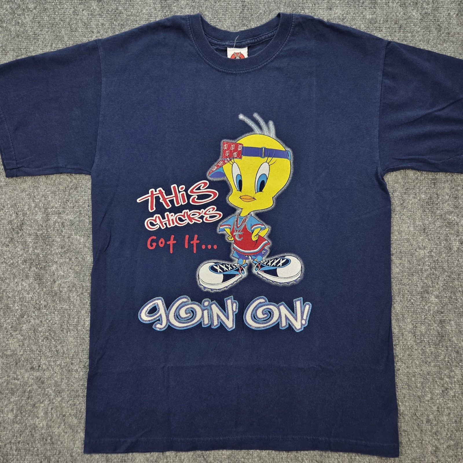 Looney Tunes Tweety Bird T-Shirt Size M This Chicks Got It Going On Graphic Blue